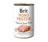 Brit Care Mono Protein, Köpekler için Hindi Etli ve Tatlı Patetesli Yaş Mama 400 gr 1